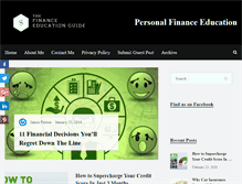 Tablet Screenshot of financecareeducation.com